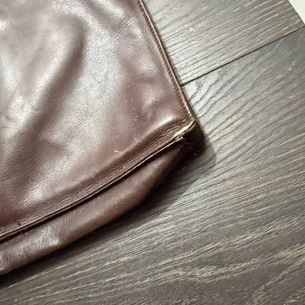 Vintage Rare YSL Yves Saint Laurent Brown Portfolio Briefcase Bag